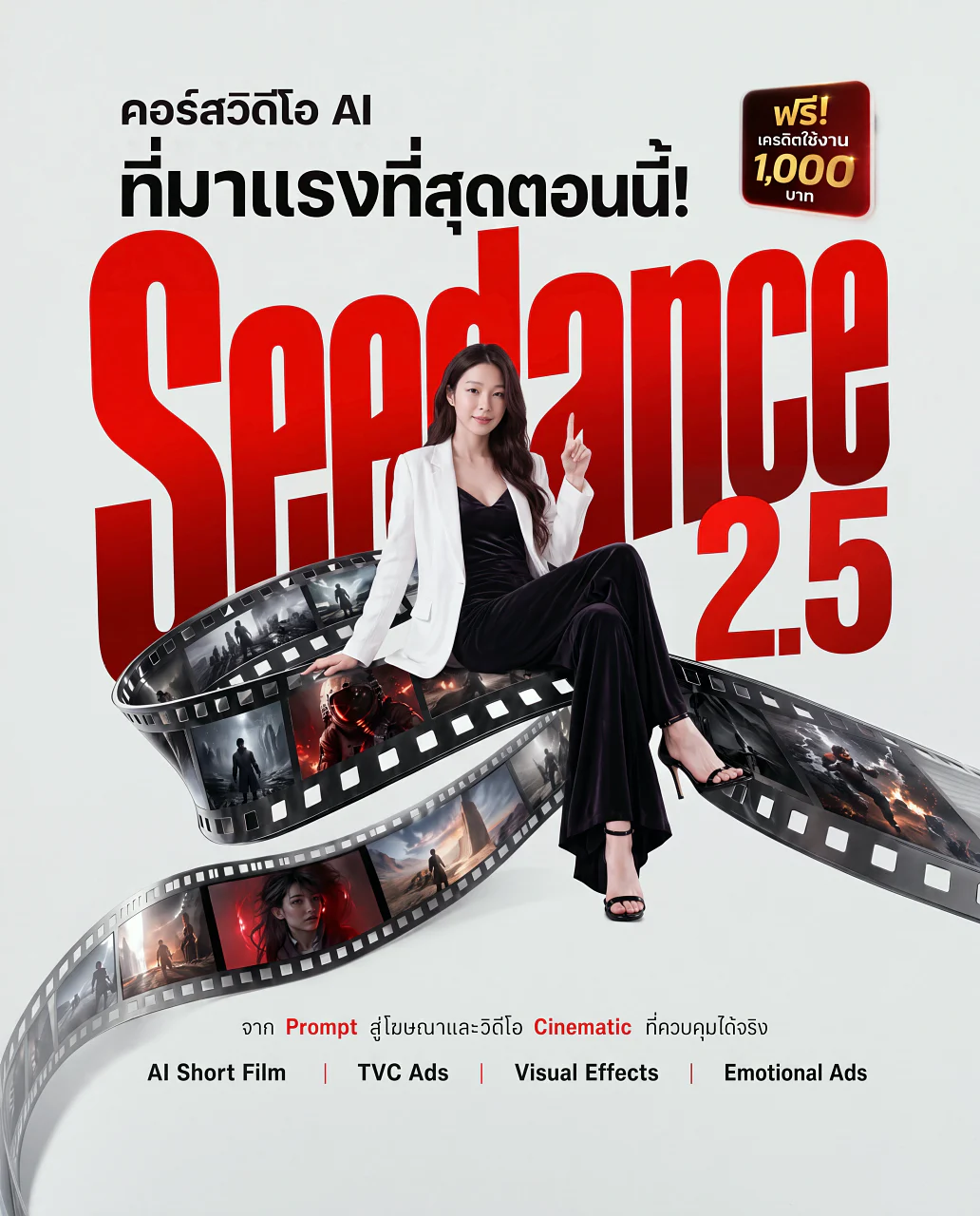 โปสเตอร์คอร์ส Seedance 2.5 : AI First Access